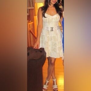 Guess by Marciano Beige Mini Dress